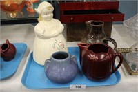 4PC VINTAGE NILOAK & SHAWNEE POTTERY