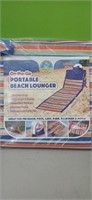 Portable Beach Lounger Chair Supports 220 Pounds