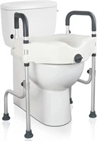 $159-Elevated Raised Toilet Seat with Handle