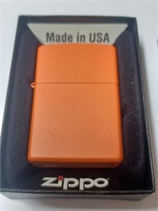 Orange New Zippo Lighter