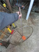 Land measuring wheel