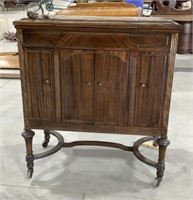 Wood Victrola mobile cabinet-36 x 19 x 40
One