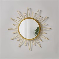 Gold Sunburst Wall Mirror  Medium Size