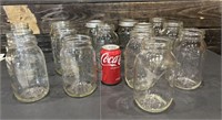 15 Assorted Quart Canning Jars