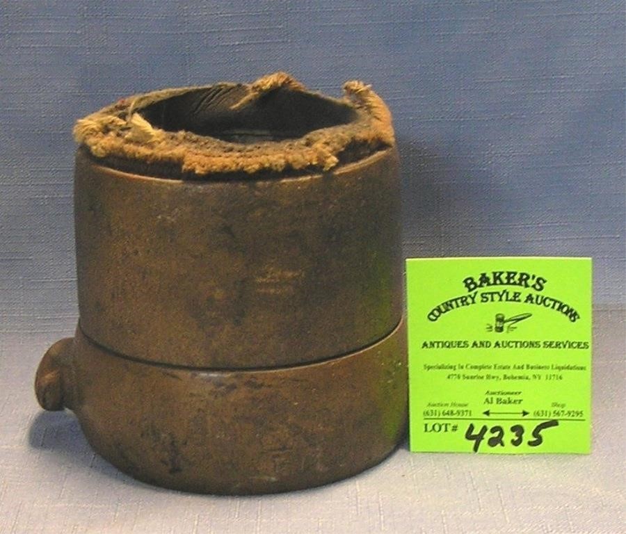 Antique solid brass fire department coupling