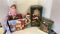 Home for the Holidays collectible Santa, box full