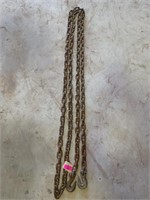 20 ft chain 3/8 " link with two hooks