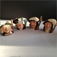 ROYAL DOULTON CHARACTER MUGS (4)