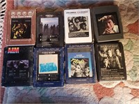 Lot of 8 Vintage Stereo 8 Track Music Tape (M51)
