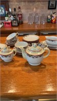 Vintage porcelain miniature china & teaset, made