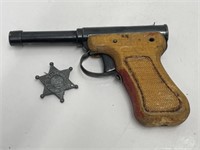 Wood Toy Gun and Pin