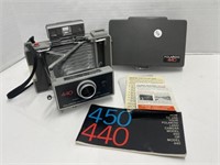 Polaroid 440 Camera with Paperwork
