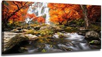 Ardemy Landscape Canvas Wall Art Waterfall Nature