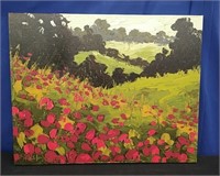 'Moscow Poppies' Print on Canvas