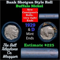 Buffalo Nickel Shotgun Roll in Old Bank Style 'Bel