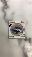 Heads or Tails, 1/2 ounce silver