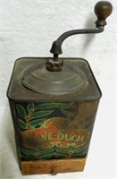 Coffee Grinder Tin "None-Such" As Is