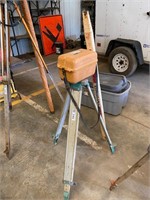 FIELD TRANSIT W/ CASE, STAND, GRADE ROD