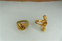 2- 18KGE  Rings, Size 6