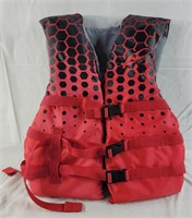 Red adult universal life jacket