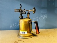 antique brass soldering torch
