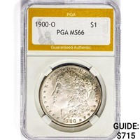 1900-O Morgan Silver Dollar PGA MS66