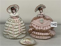 HEIRLOOMS OF TODAY PORCELAIN LACE FIGURINES, ONE