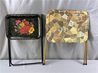 2 Vintage TV Trays