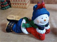 Snowman decor  10" long