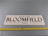 Wood Bloomfield Sign (20" x 6")