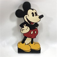 Odd Lowbrow Outsider Art Wood Disney Mickey Mouse