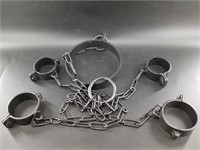 Set of modern replica leg irons