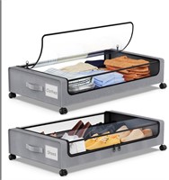 Under Bed Storage with Wheels, 2Pack