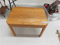 Contemporary oak side table