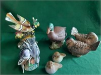 (7) Assorted Ceramic Bird Decor