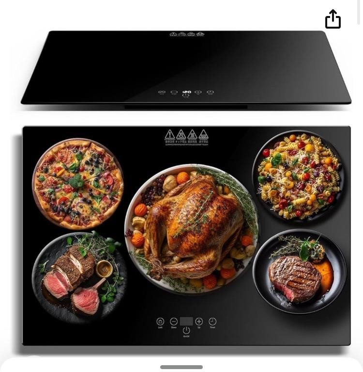 Electric food heating plate