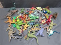 Huge Collection of Plastic Dinosaurs Various Ages