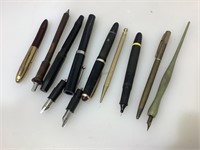 Sheaffer fountain pen, plated 24k fountain pen