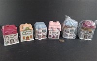 Six Avon Ceramic Spice Holders