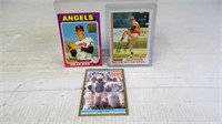 (3) Nolan Ryan Baseball Cards