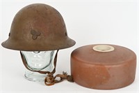 WWII JAPANESE LANDMINE TYPE 3 / HELMET LOT WW2