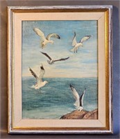 Seagull Oil Painting -M. Irvine