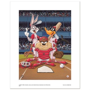 At the Plate (Reds) Numbered Limited Edition Gicle