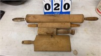 Lot of 4 Wooden Kitchen Tools