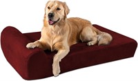 Pillow Top Orthopedic Dog Bed for Large Dogs