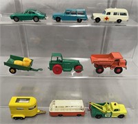 9 Matchbox 1960s Vehicles