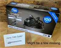 Box of 100 Outdoor Garbage Bags
