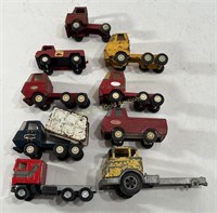 (9) Vintage Tonka, ERTL, & More Toy Trucks