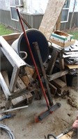 2 Saw Horses Hitch & Bucket