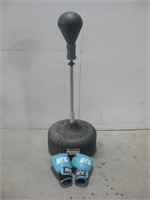 Free Standing Punching Bag W/Gloves See Info